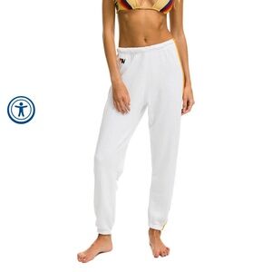 Aviator Nation M 5 stripe sweatpants